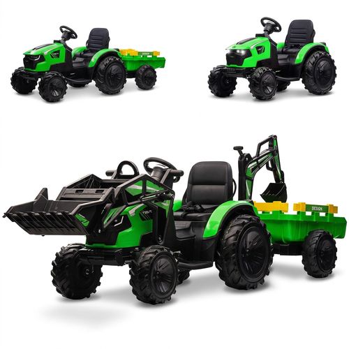 Hetoy 24V 3-in-1 Ride-On Tractor