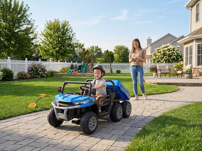 Hetoy 24V 2-Seater Ride-On Dump Truck